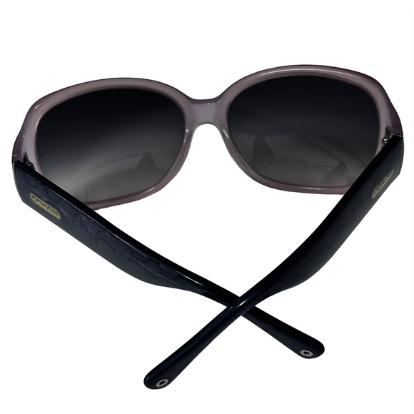 Authentic Coach Odessa Sunglasses Lilac Unworn in Original Case Cleaning Cloth - Picture 7 of 13